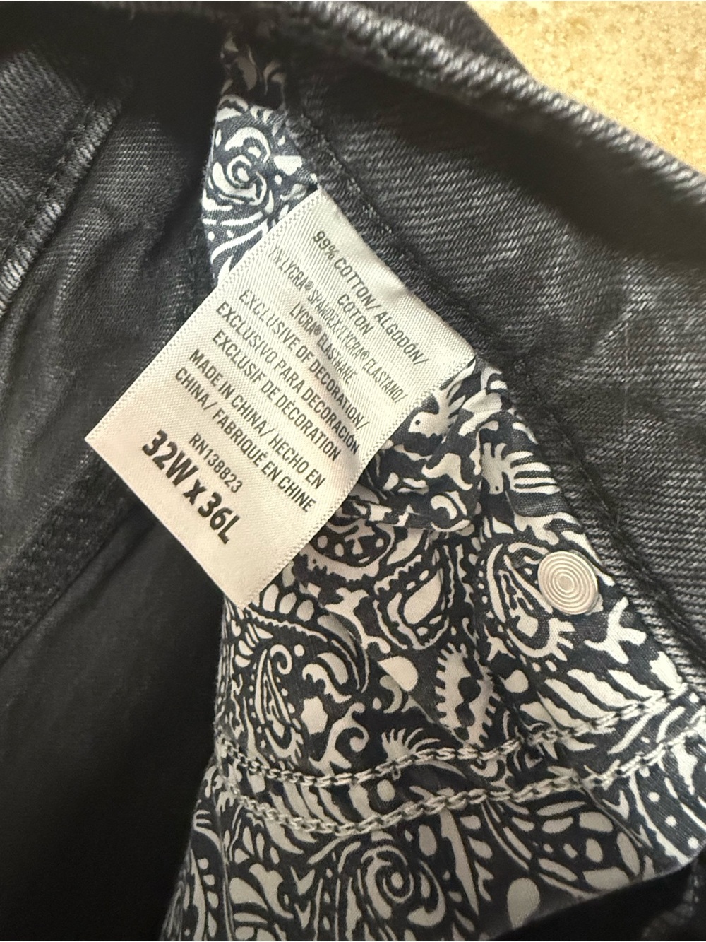 Men’s Cody James black jeans - Picture 5 of 5